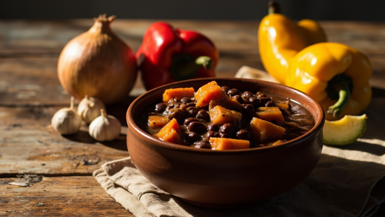 Black Bean and Sweet Potato Stew