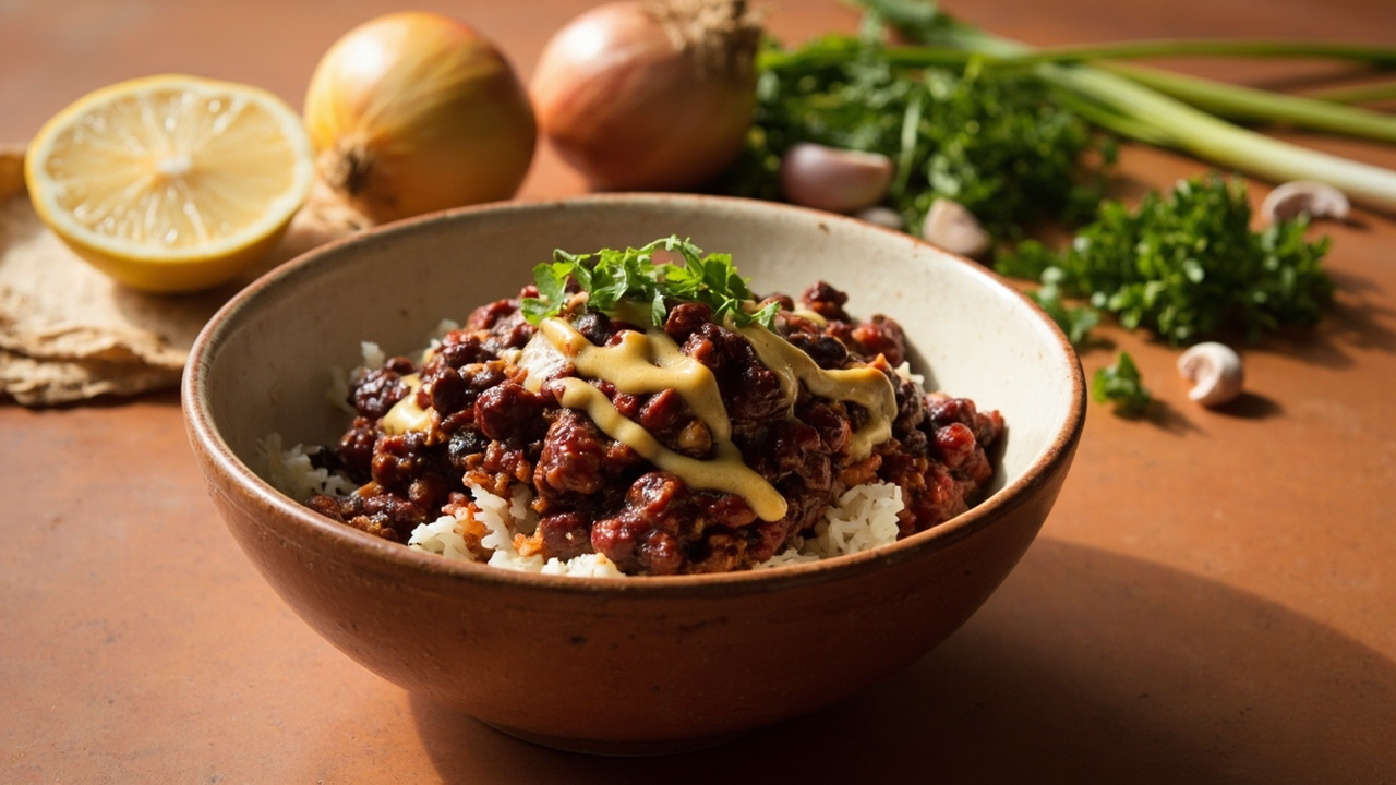 Black Bean Bowl with Lemon‑Tahini Dressing and Warm Spices