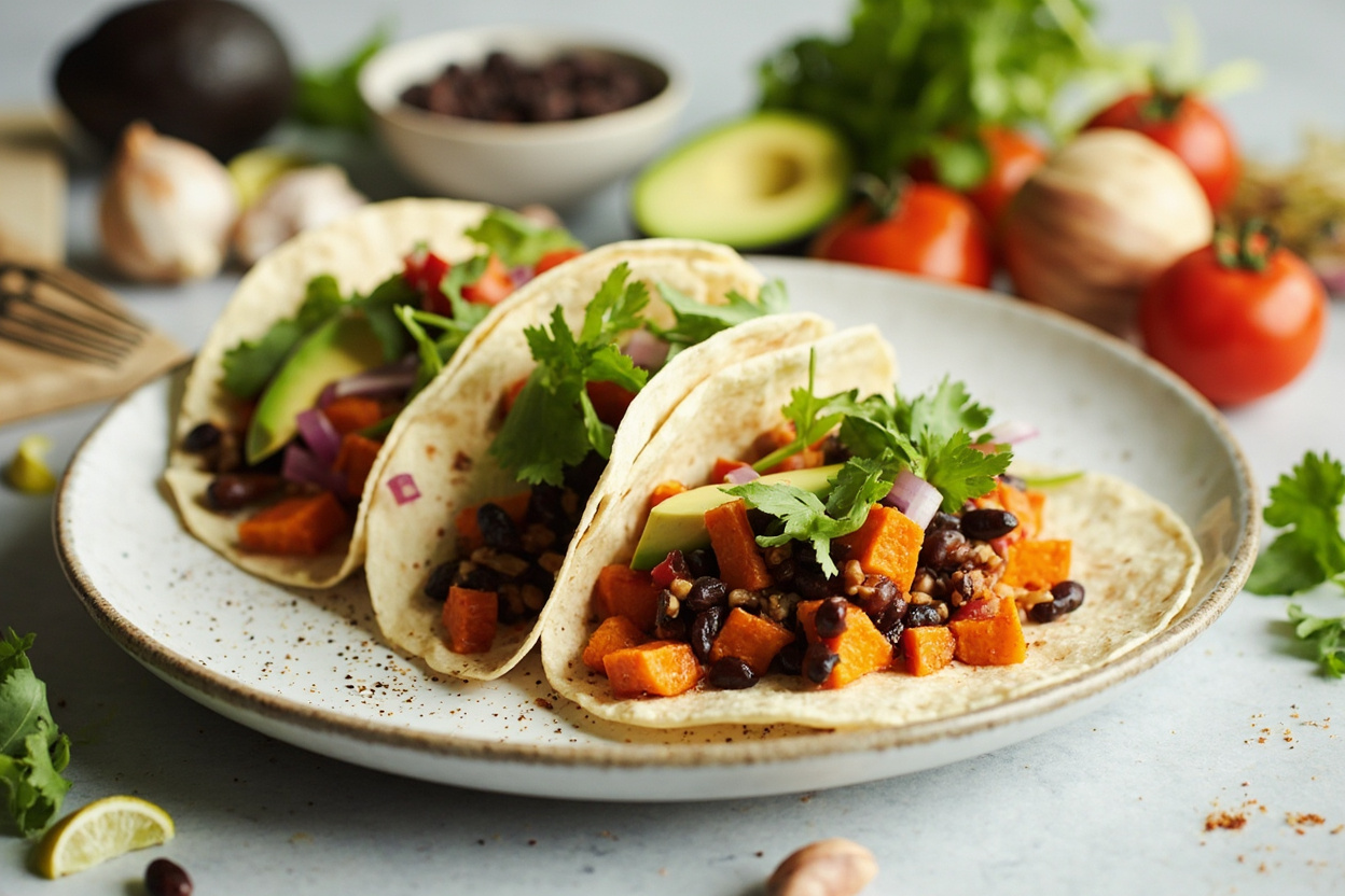 Black Bean Sweet Potato Tacos