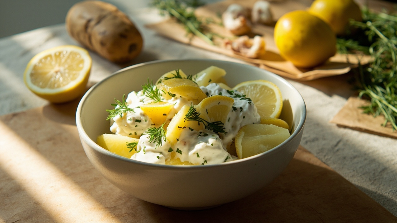 Bright Lemon and Dill Potato Salad with Yogurt