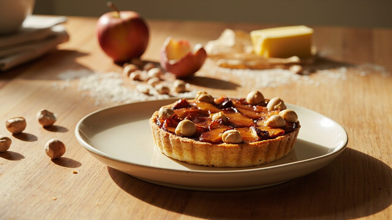 Brown Butter Apple Hazelnut Tart