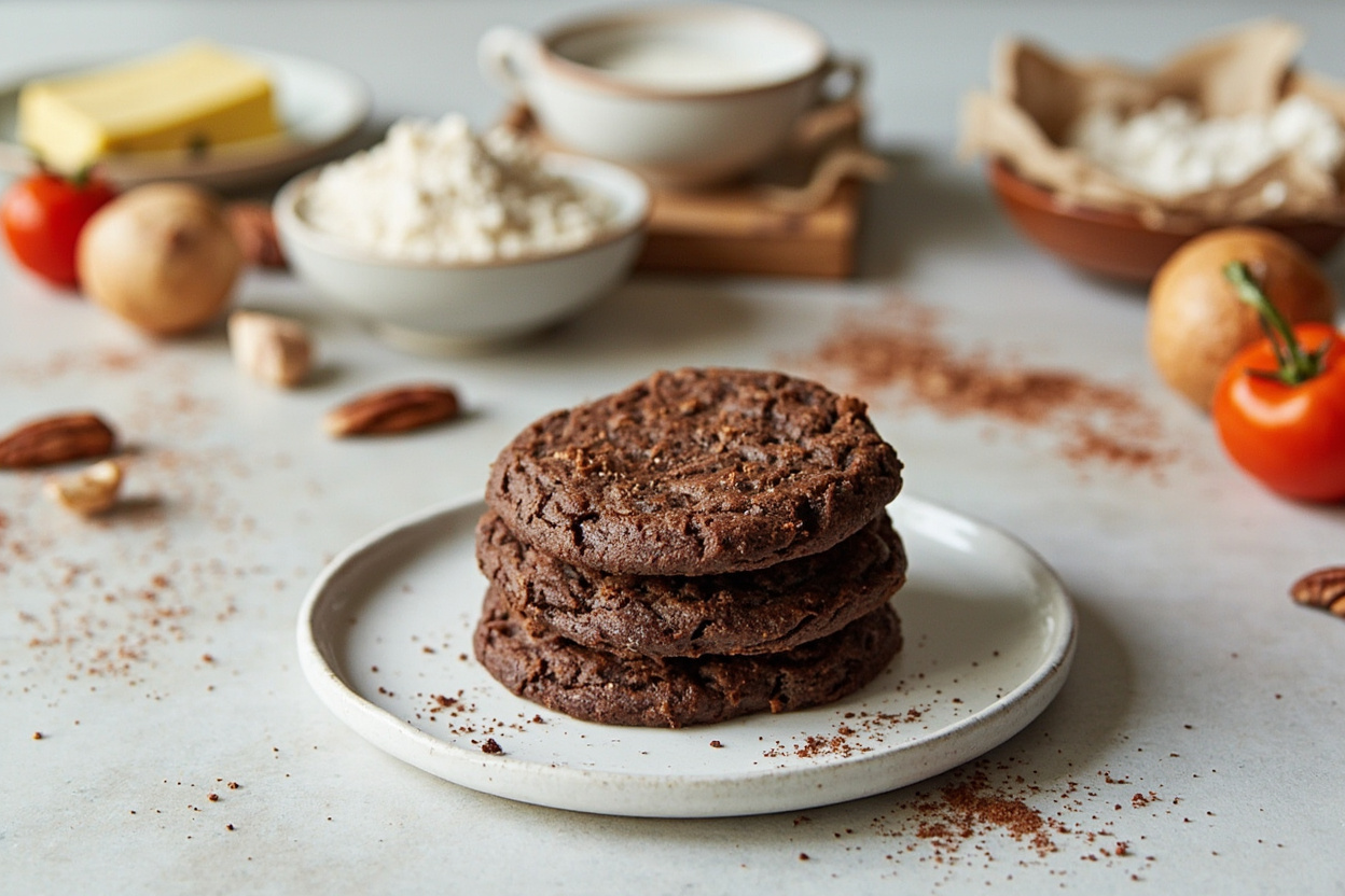 Brown-Butter Pecan Cocoa Cookies