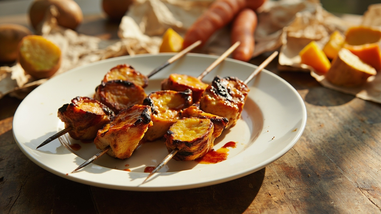 Butternut Squash Pot Pie Skewers
