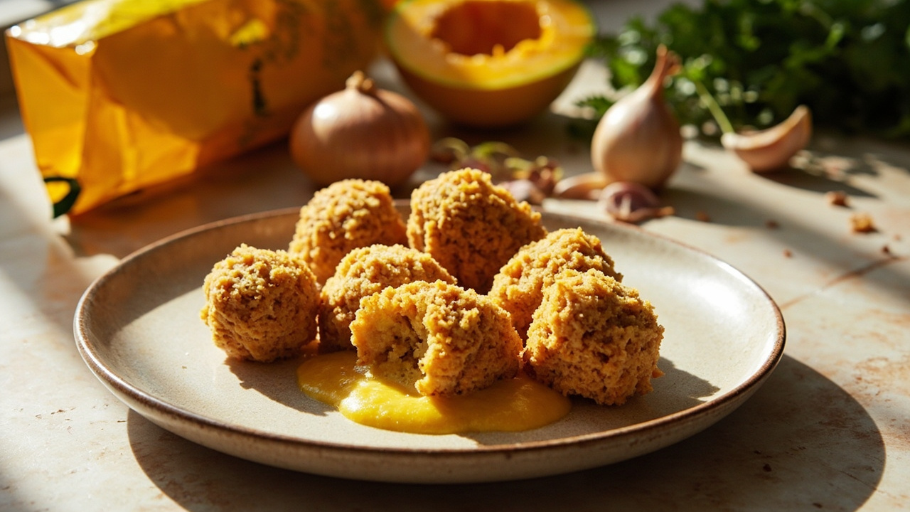 Butternut Squash & Tuna Croquettes with Chip Coating