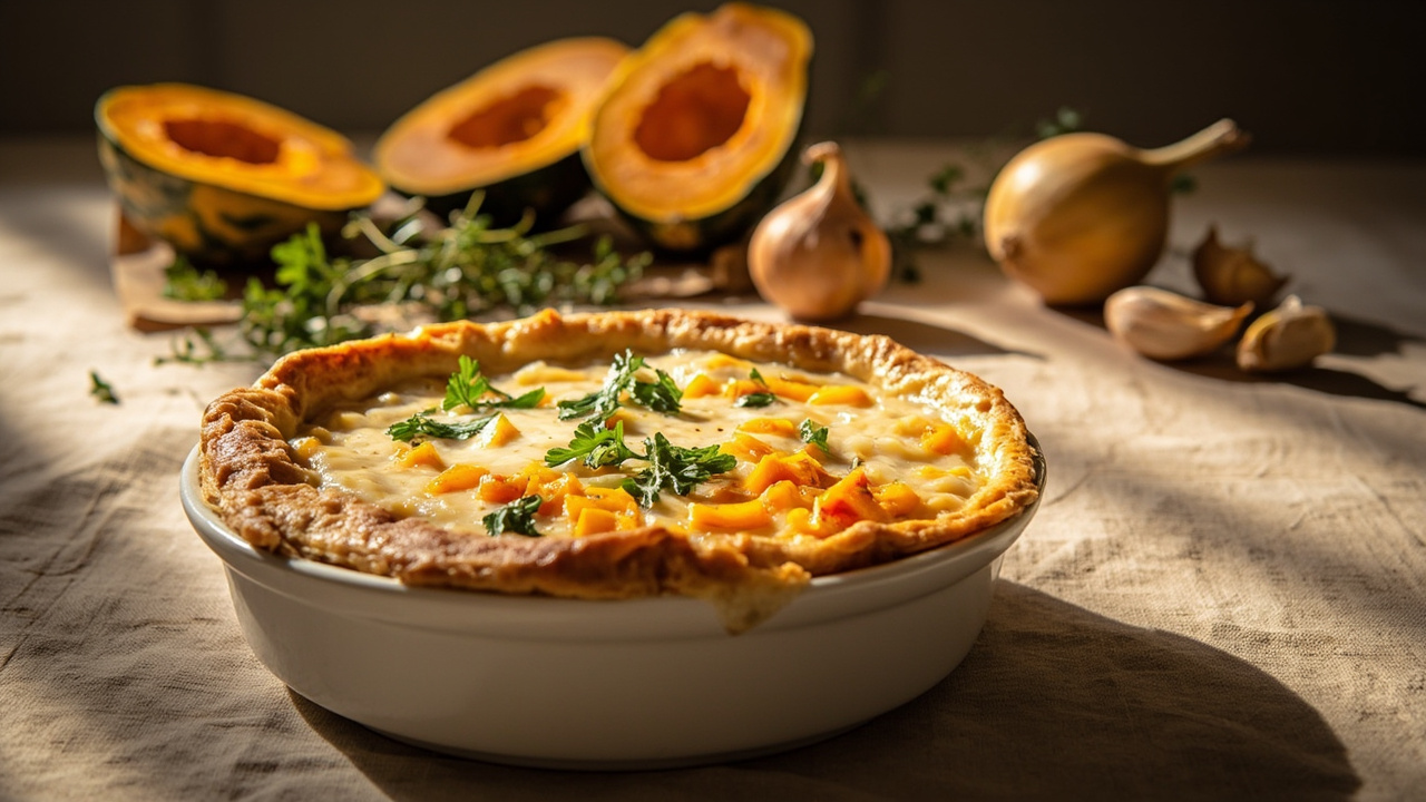 Butternut Squash & White Bean Pot Pie