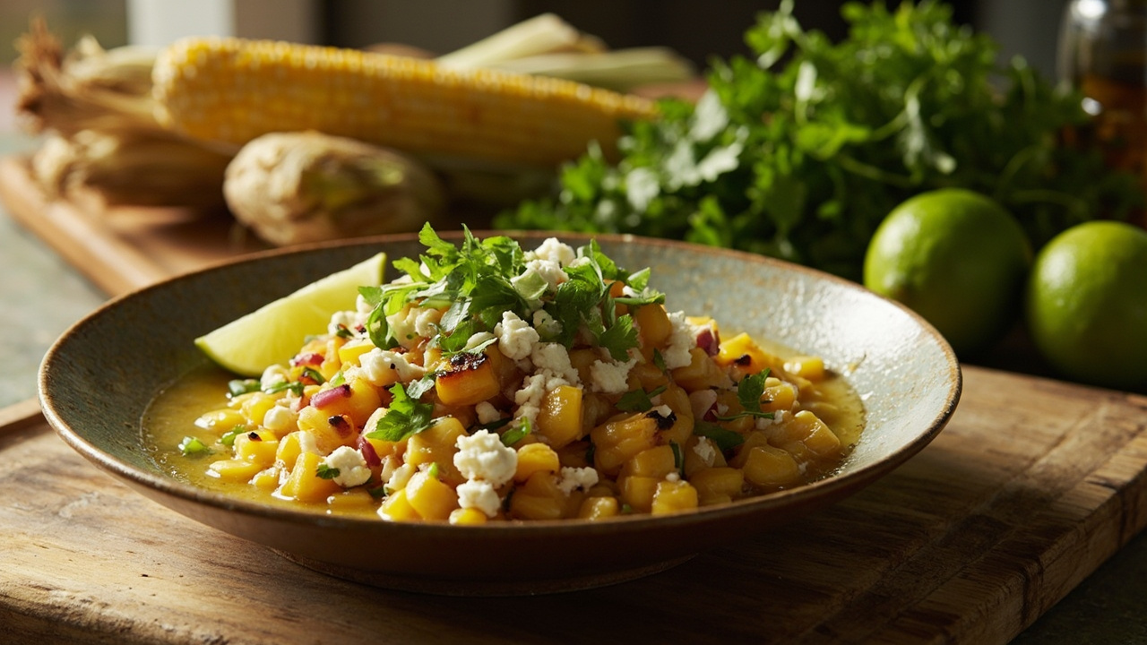 Caribbean Corn with Feta