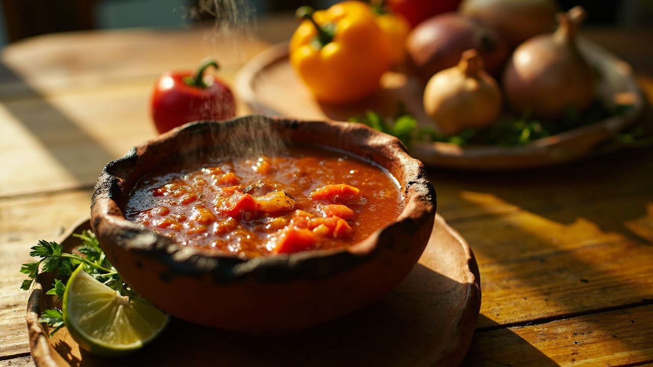 Caribbean Smoky Tomato & Pepper Soup