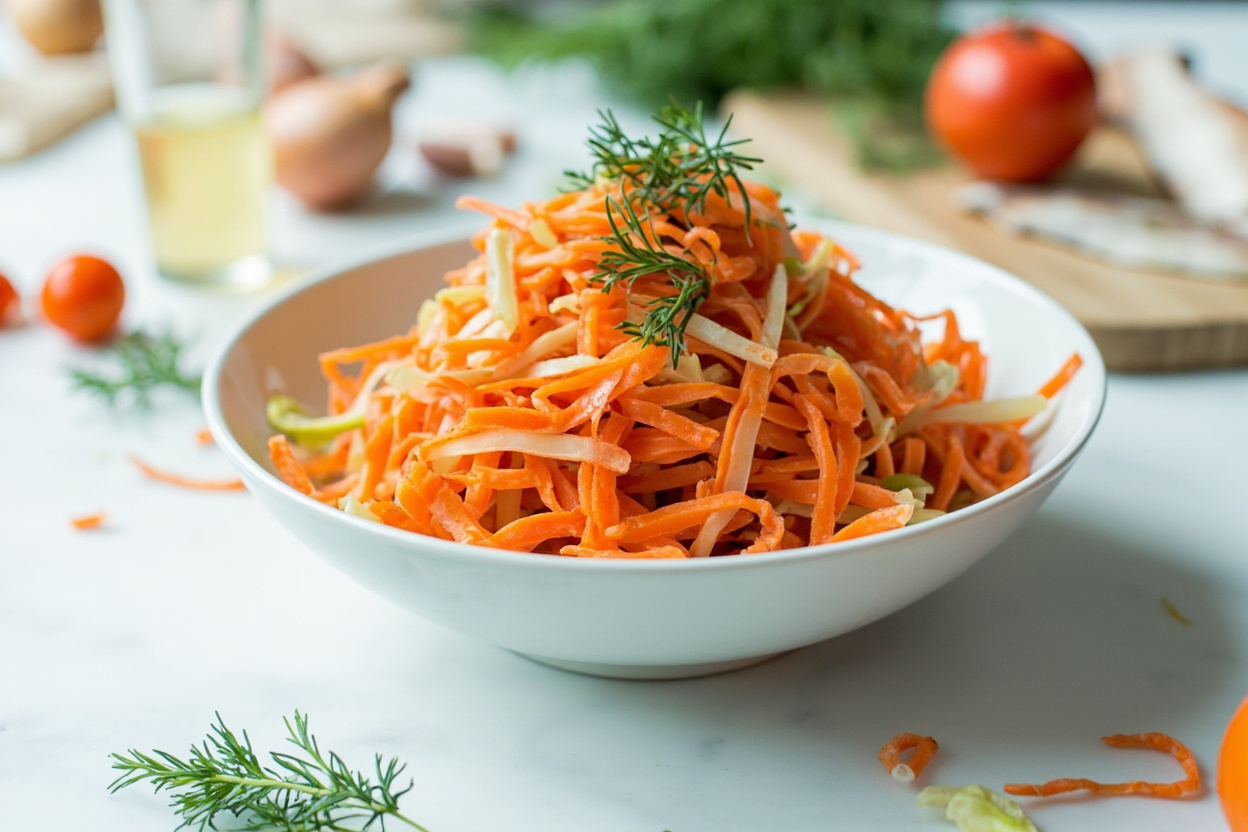 Carrot and Apple Slaw with Dill