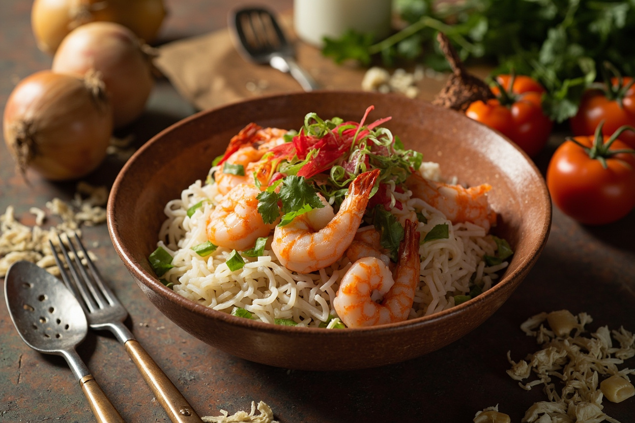 Cartagena Coconut Rice with Shrimp