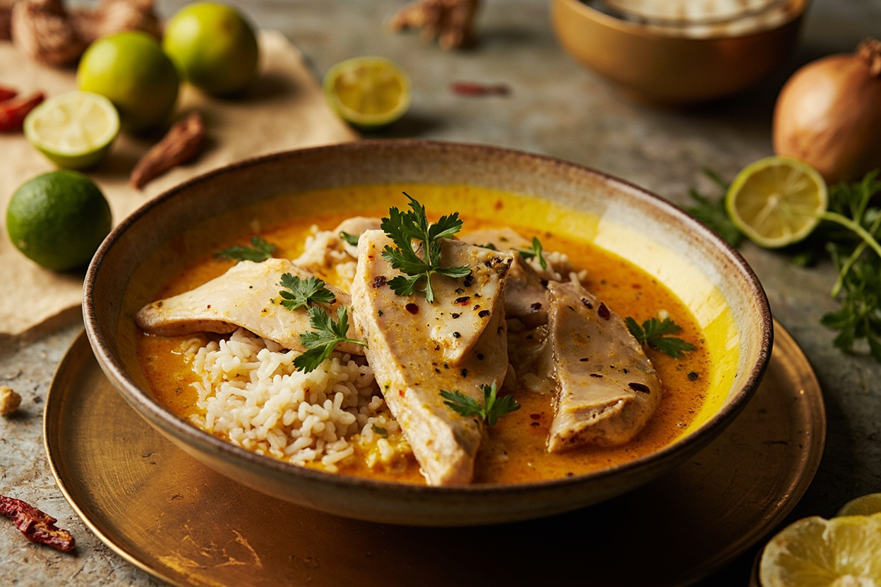 Casamance Cod in Bright Lime Broth