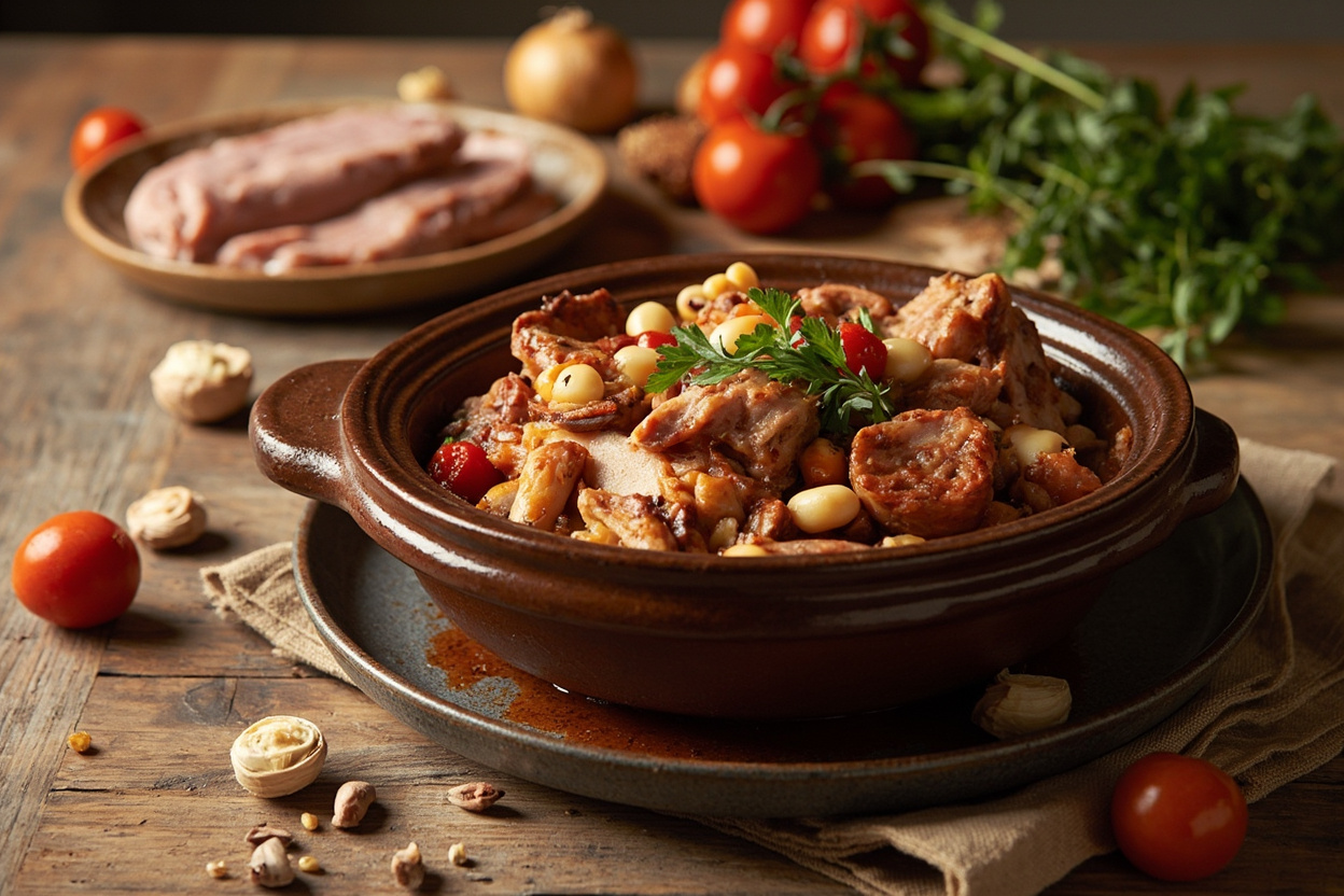 Cassoulet of Turkey, Sausage and Beans