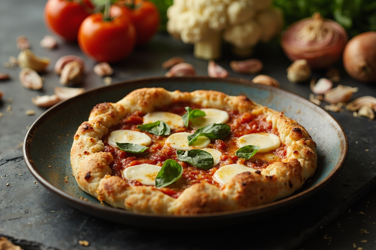 Cauliflower Crust Margherita Pizza