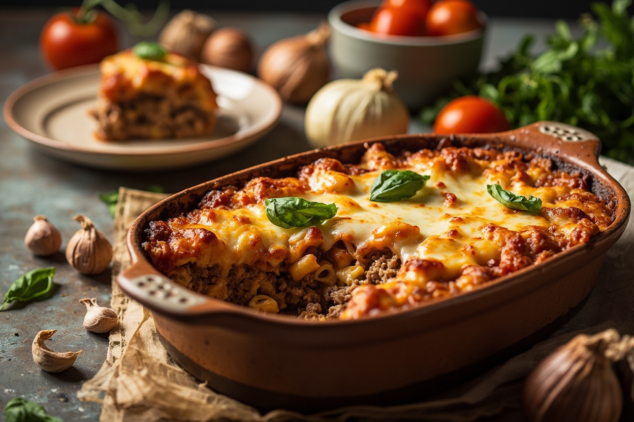 Cheesy Beef and Ricotta Pasta Bake