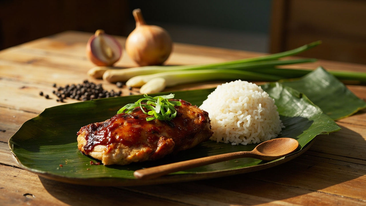 Chicken Thigh with Soy-Vinegar Glaze