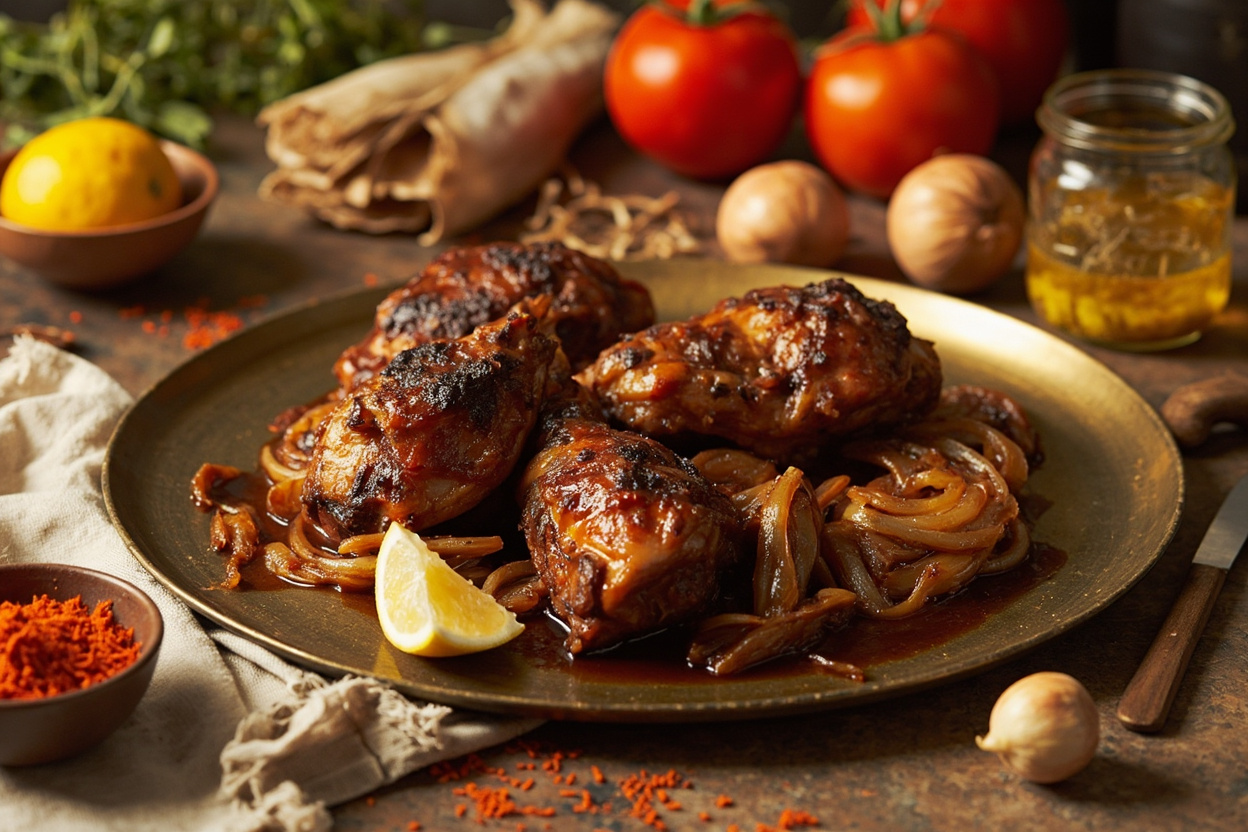 Chicken Yassa with Caramelized Onions and Lemon