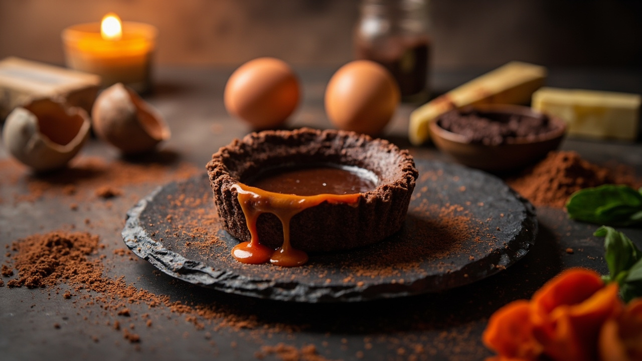 Chili Chocolate Lava Tarts with Smoky Crust