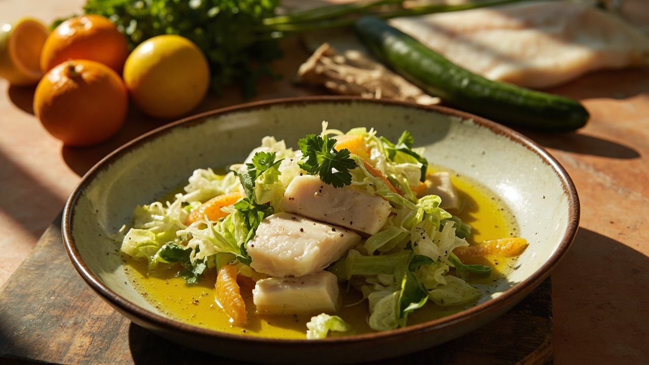 Citrus and Olive Oil Cod Salad