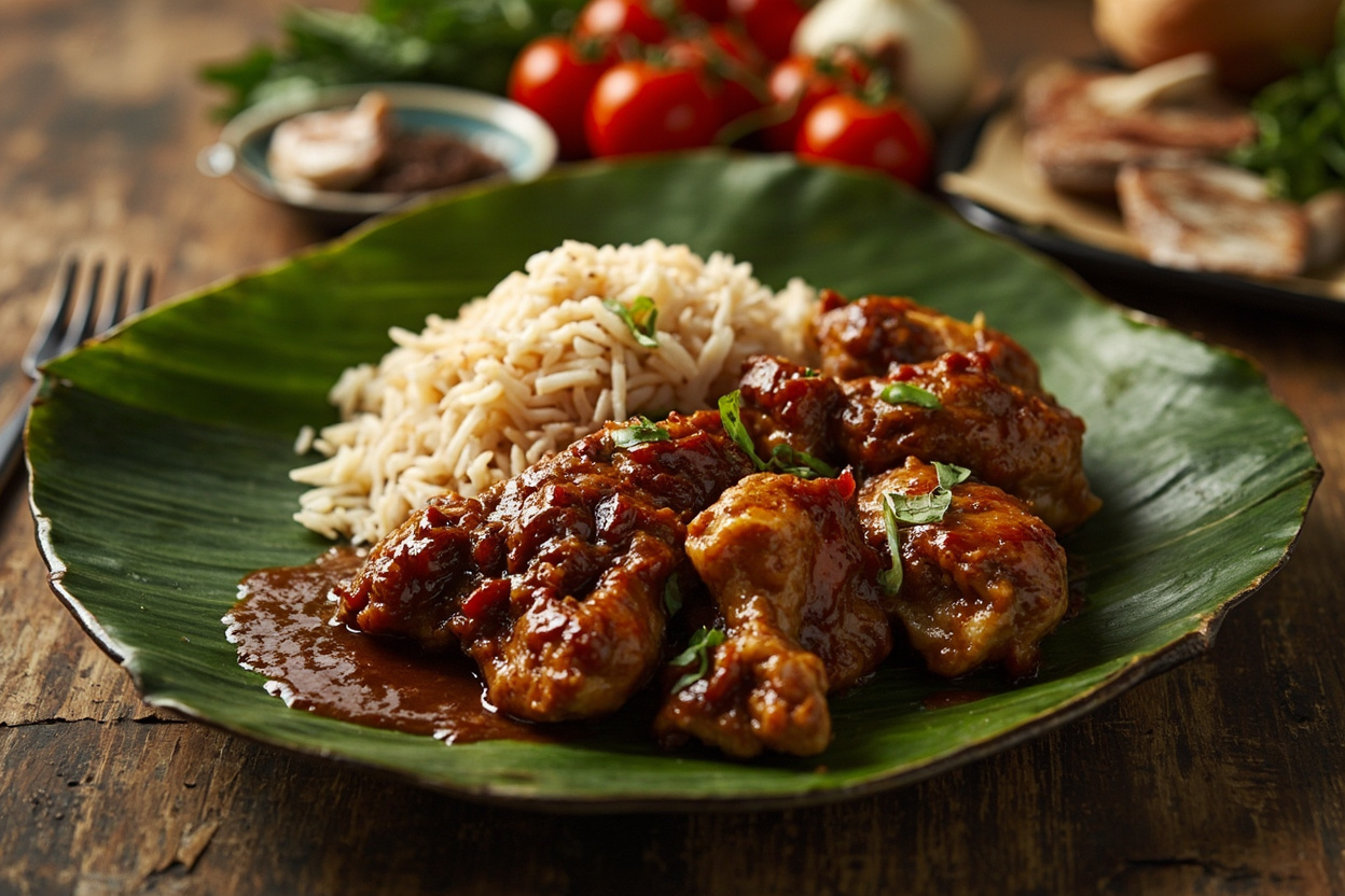 Classic Chicken Adobo with Garlic Rice