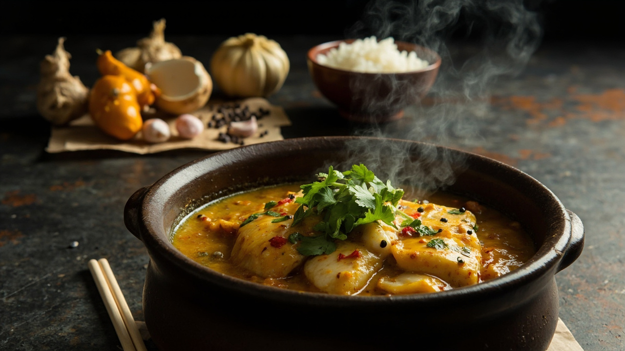 Claypot Cod with Turmeric and Black Pepper