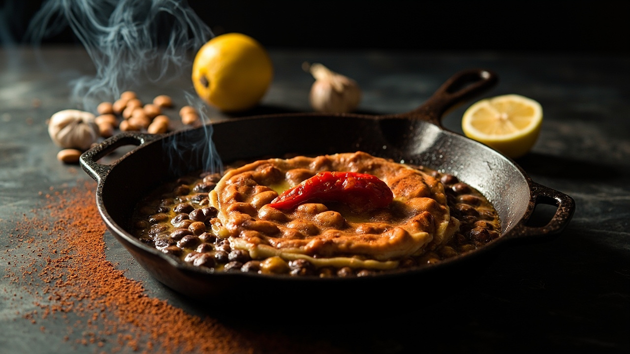 Coal-Charred Pinto Bean Smash with Smoked Paprika and Garlic