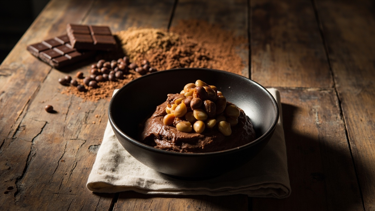Coco's Caramelized Pinto Bean Chocolate Mousse