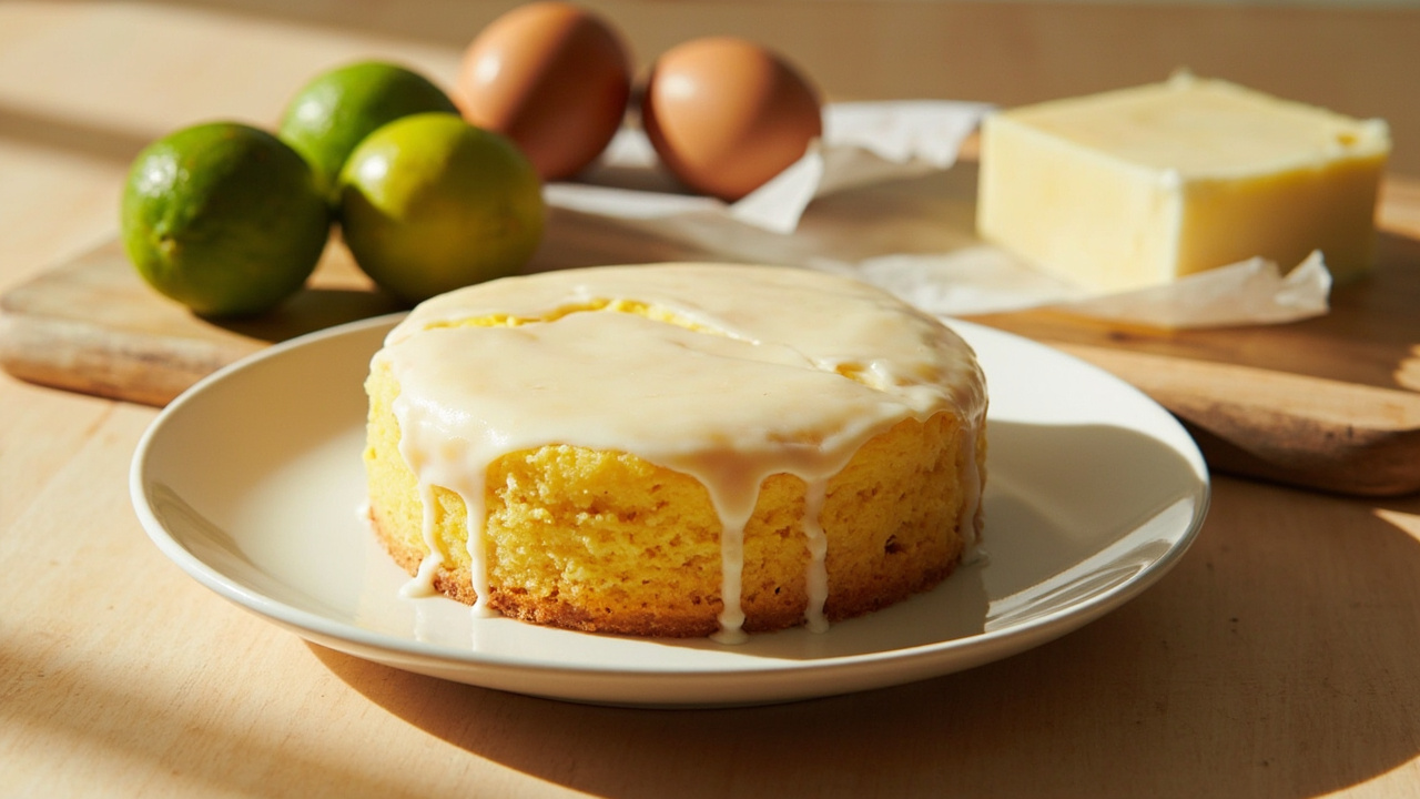 Coconut Lime Cornmeal Cake