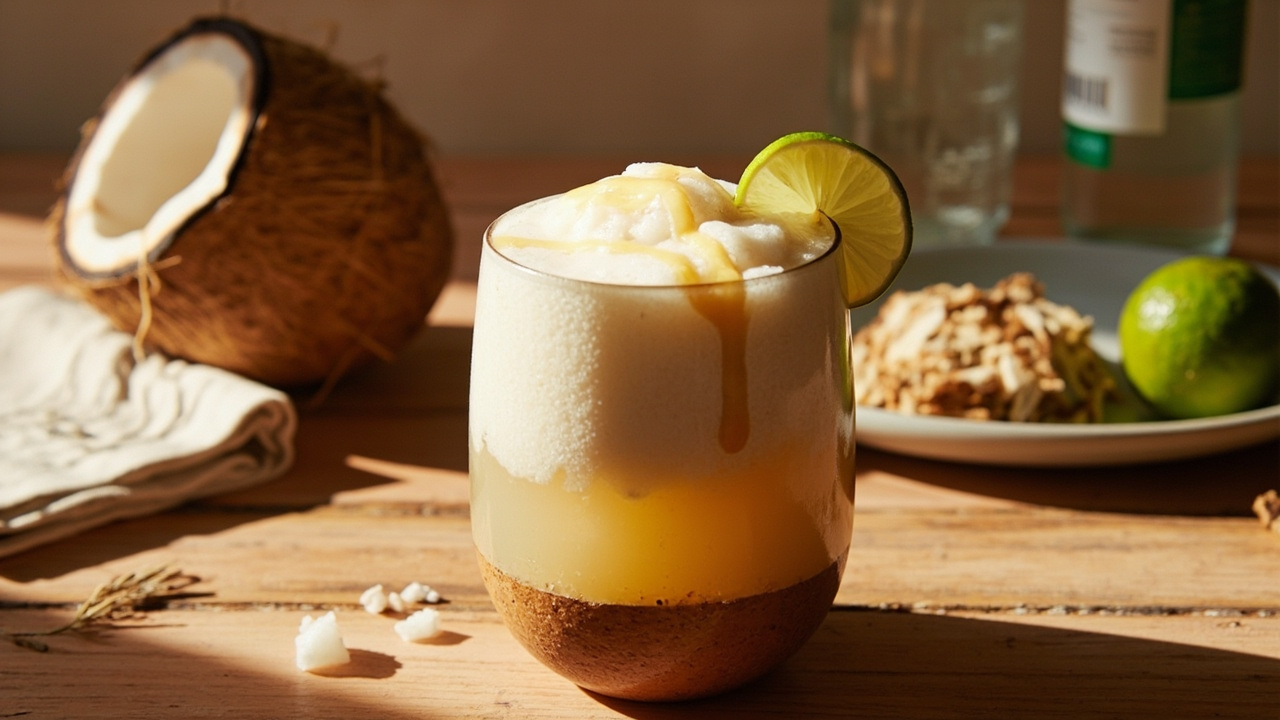 Coconut Sunrise Fizz