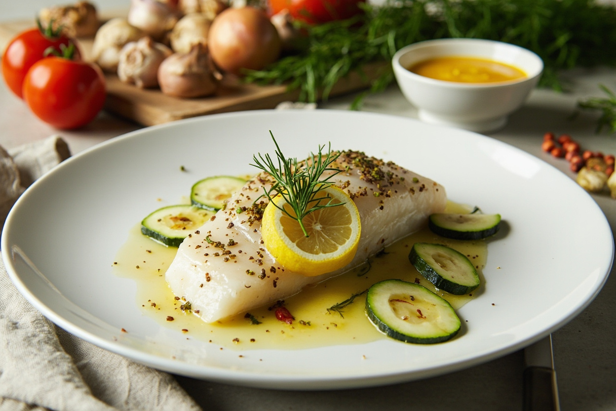Cod en Papillote with Butter and Dill