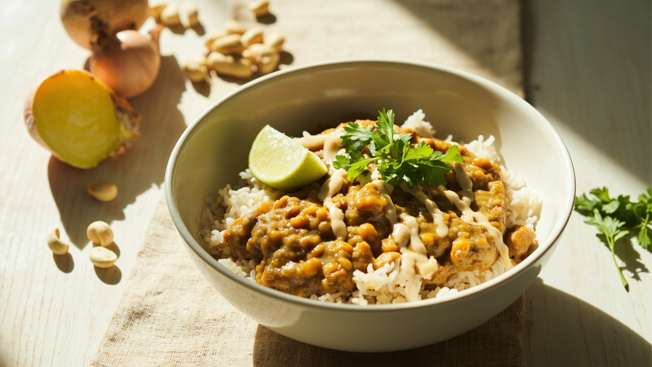Creamy Cashew Lentil Dal with Tahini