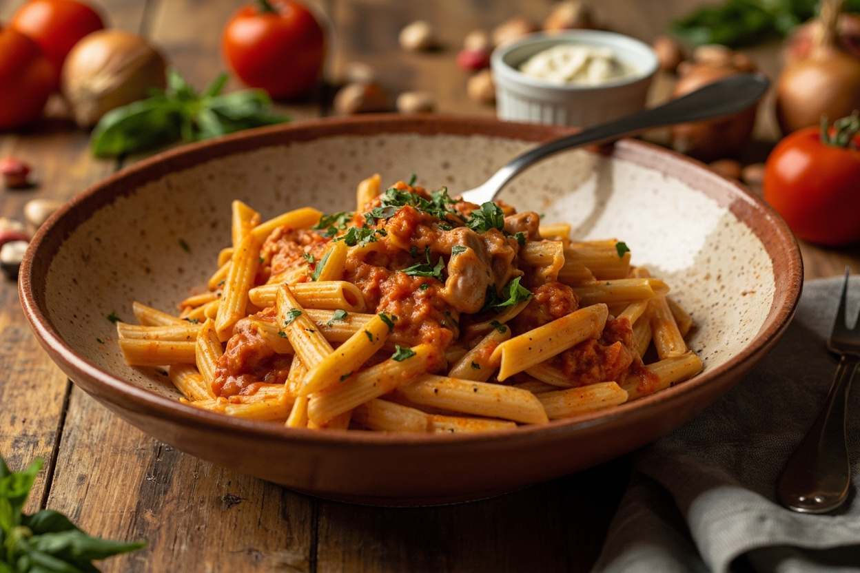 Creamy Tomato Penne with Chicken