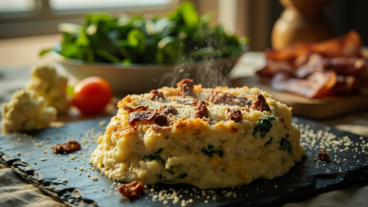 Creamy Tuscan Cauliflower Bake
