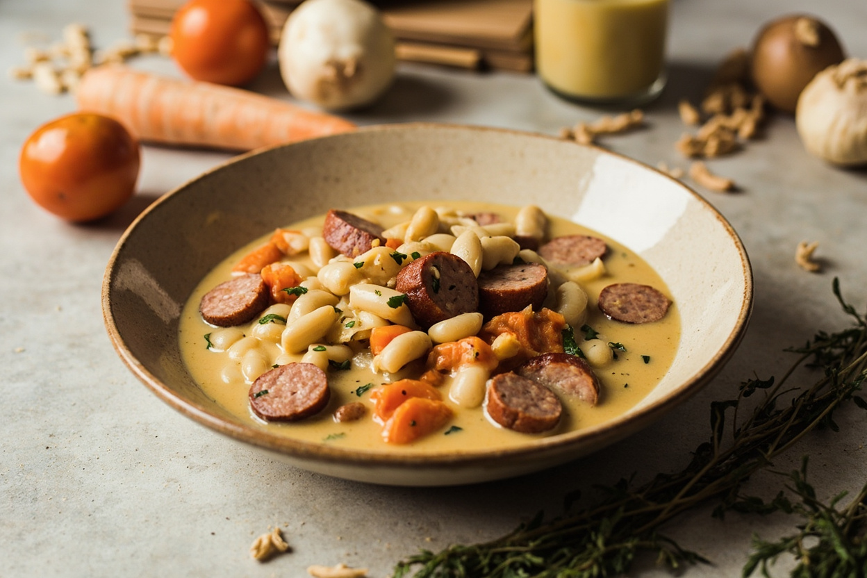 Creamy White Bean and Sausage Stew