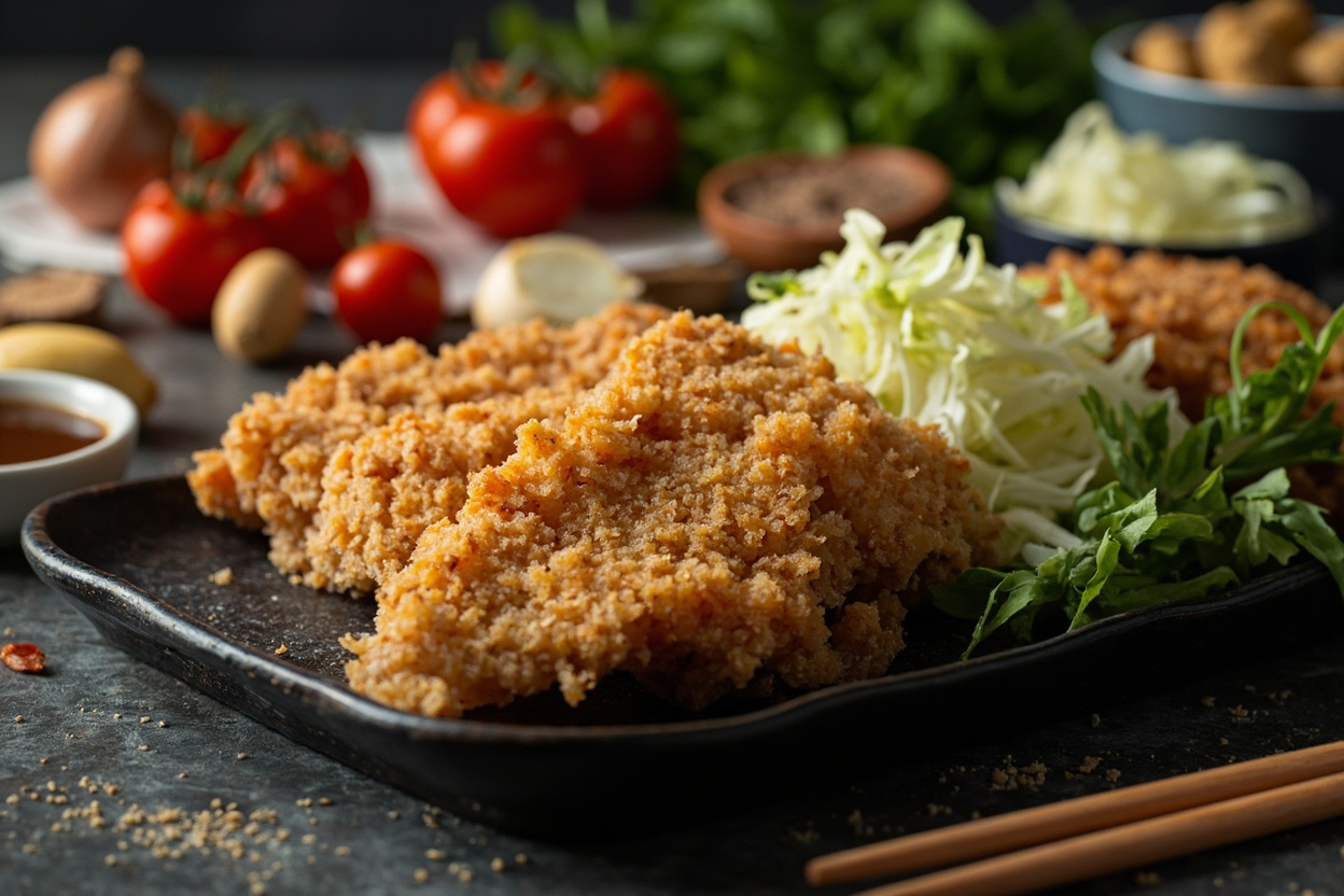 Crispy Cod Katsu with Cabbage Slaw
