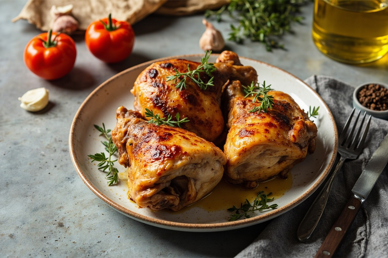 Crispy-Skin Chicken Thighs with Thyme