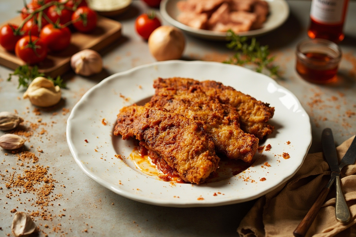 Cumin and Paprika Adobo Fried Cod