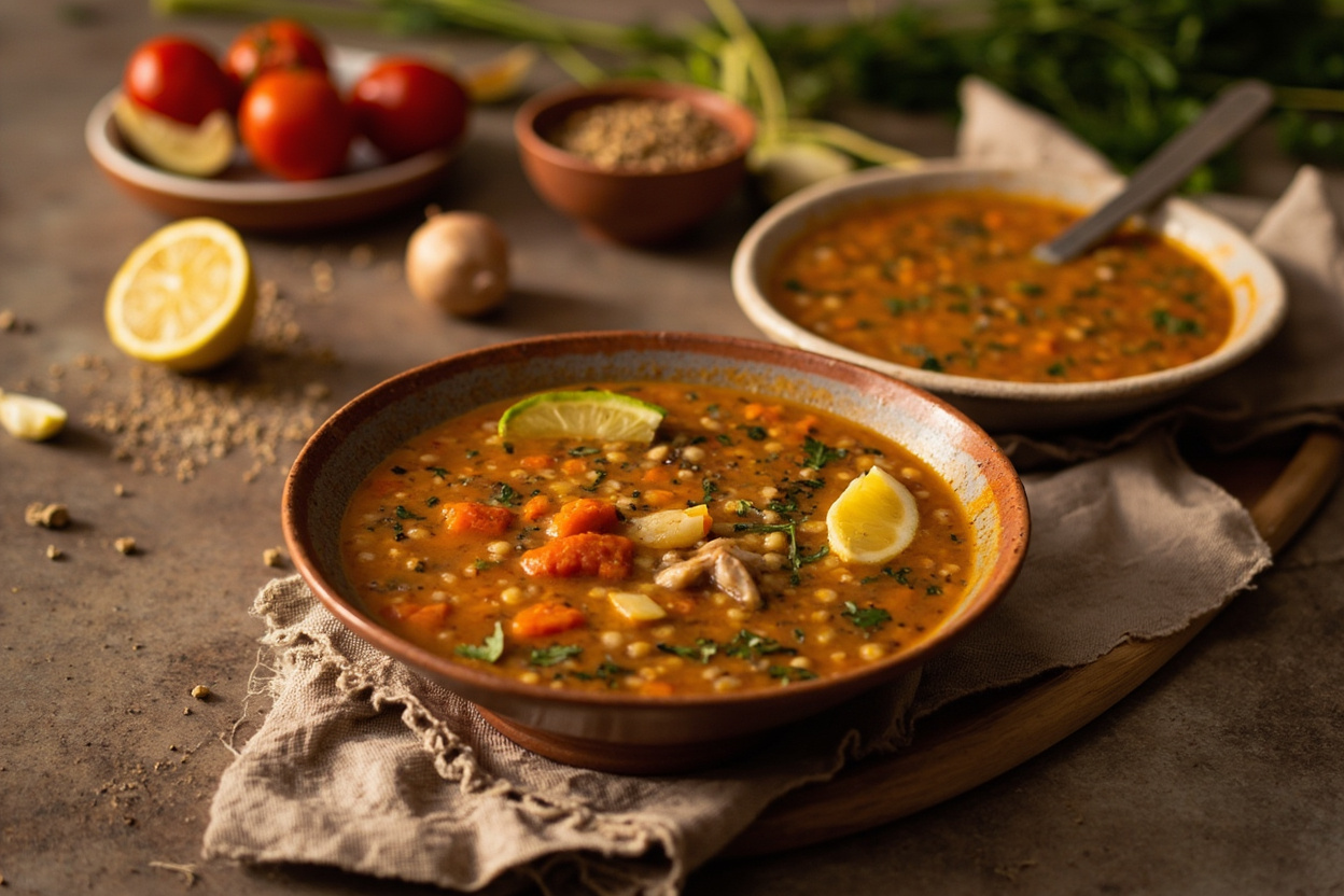 Cumin Lentil and Carrot Soup with Lemon