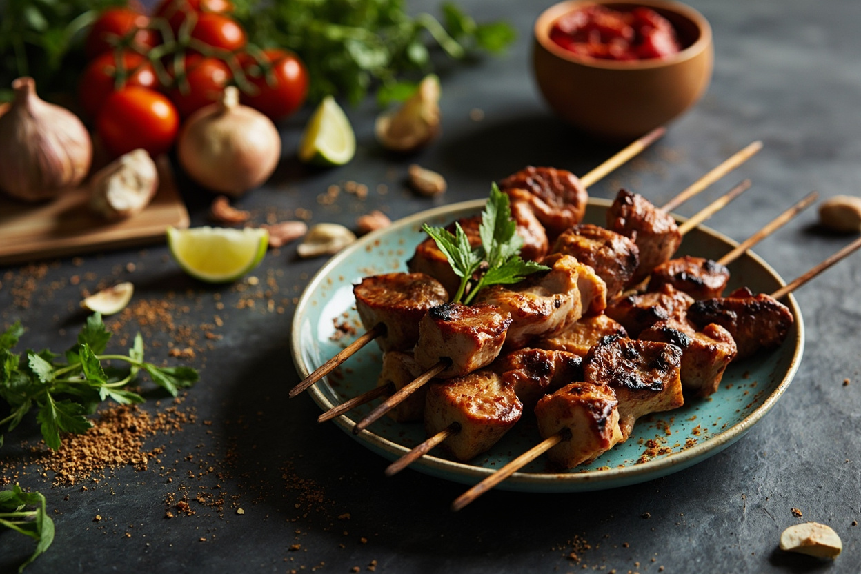 Cumin-Lime Pork Loin Skewers