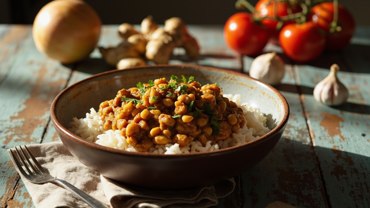 Curry de Lentilles au Lait de Coco