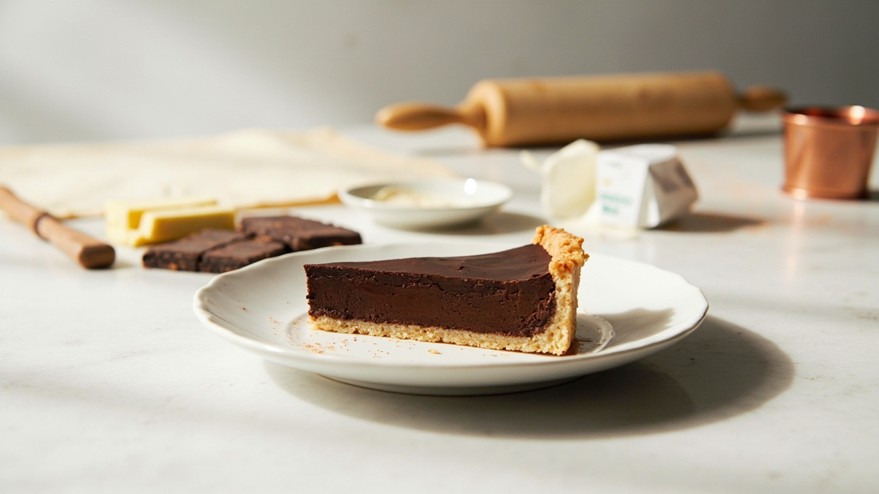 Dark Chocolate Ganache Tart with Smoked Paprika