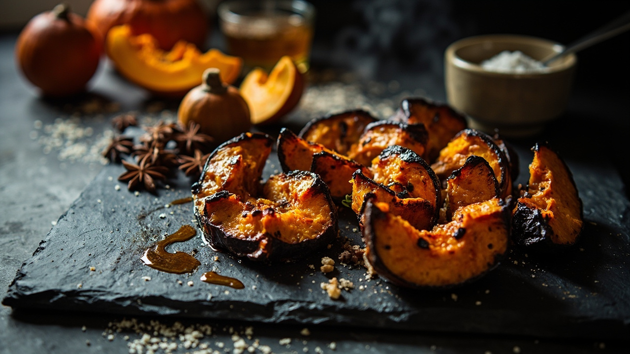 Ember-Roasted Pumpkin with Honey and Star Anise