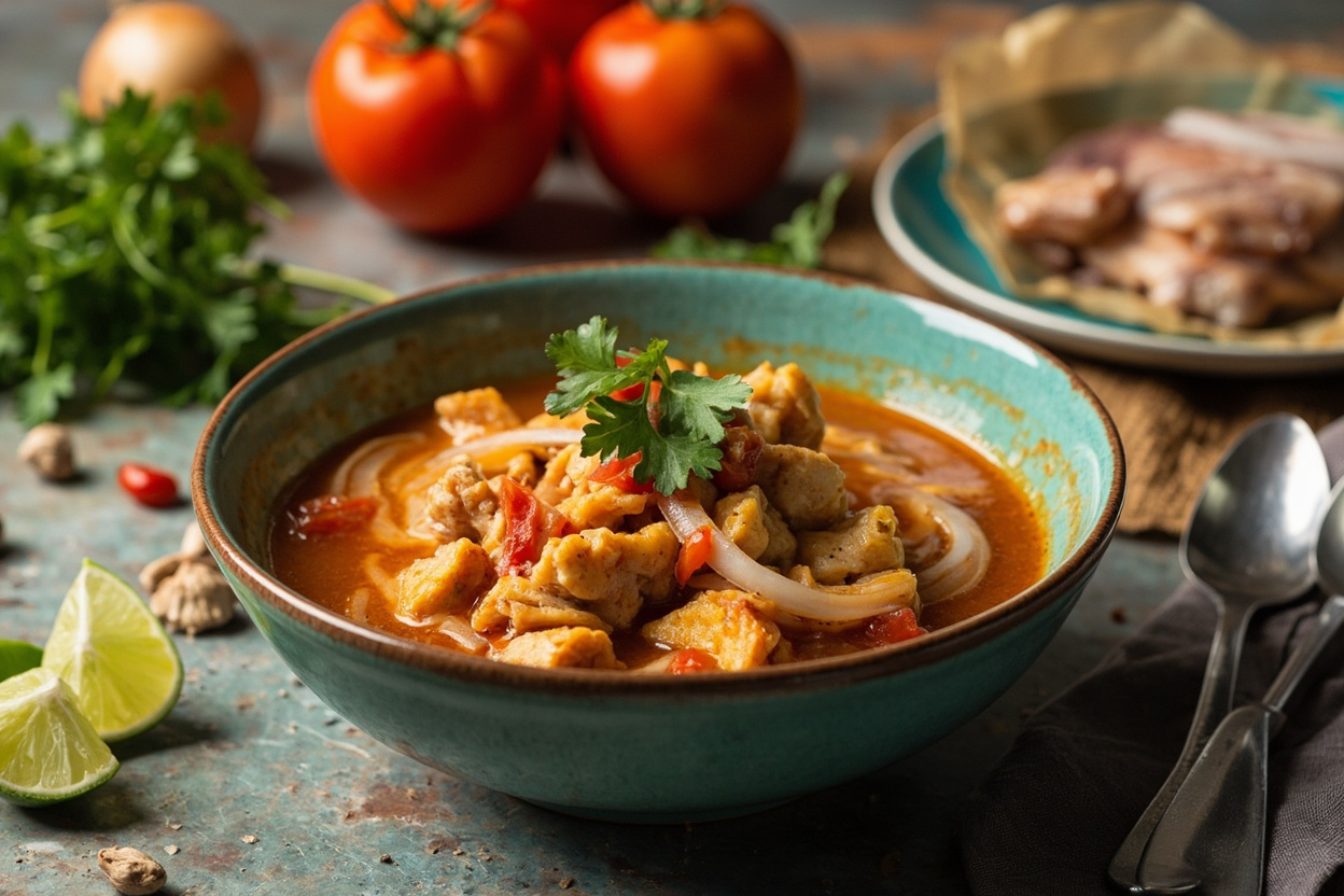 Encebollado: Cod in Tomato-Lime Broth