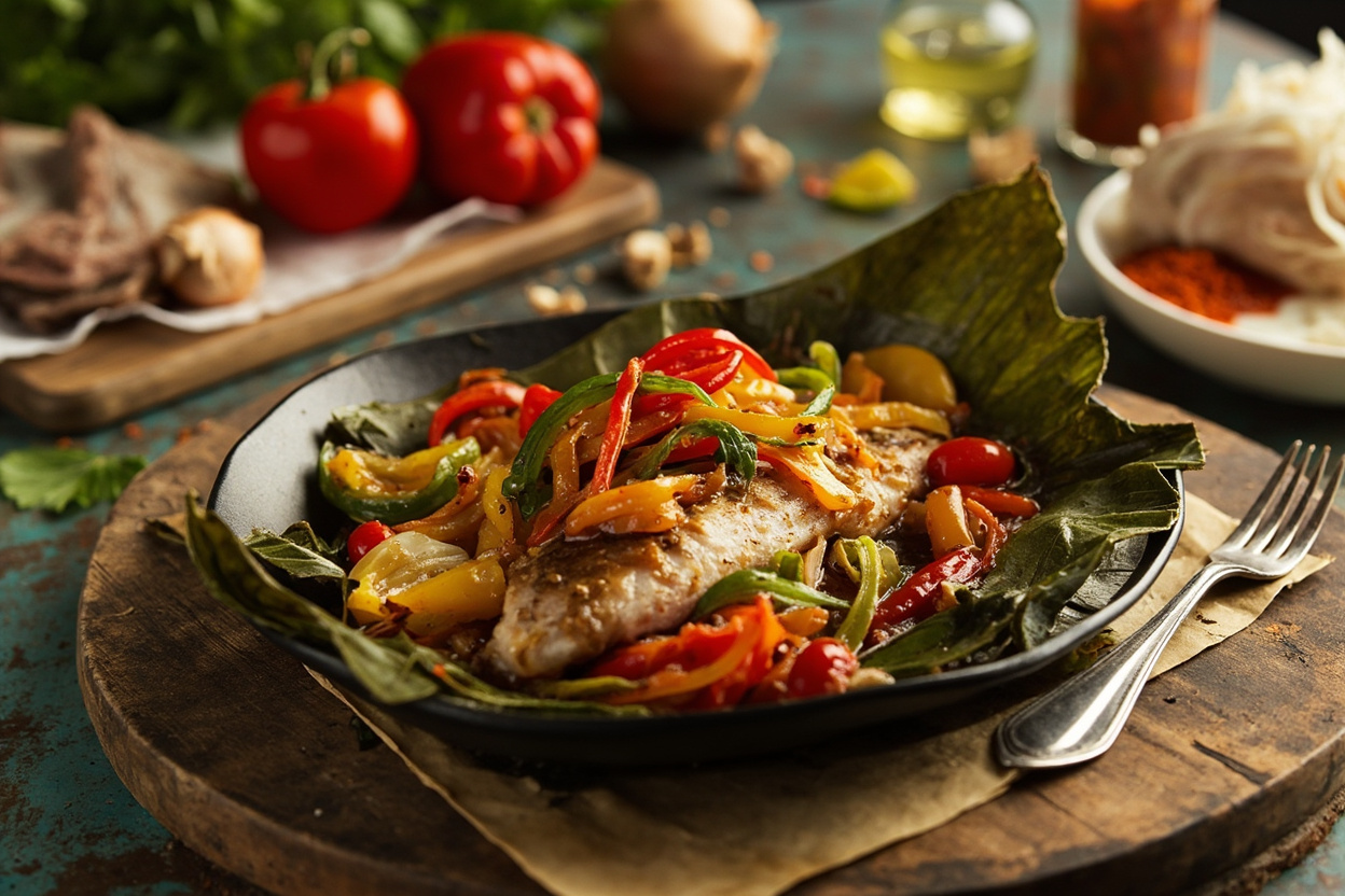 Escovitch Cod with Peppers and Onion