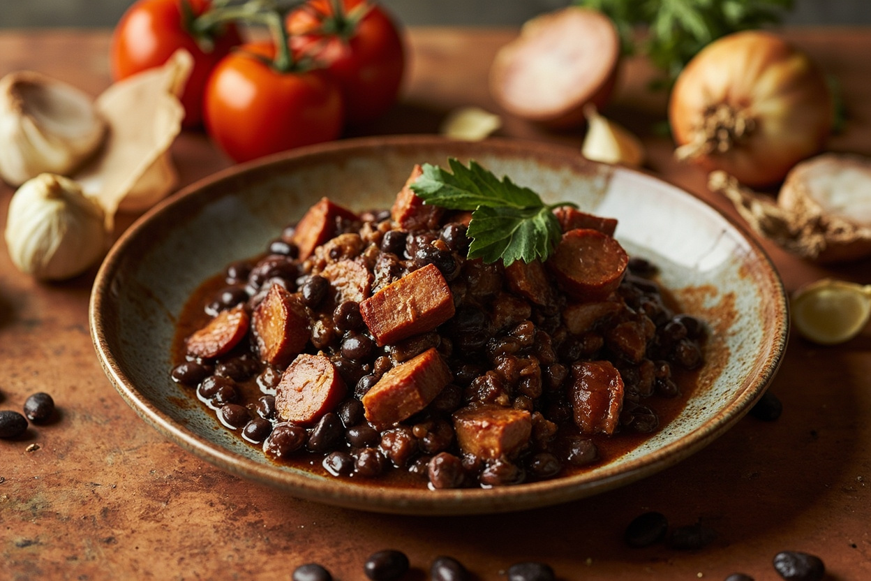 Feijoada with Pork Belly and Black Beans