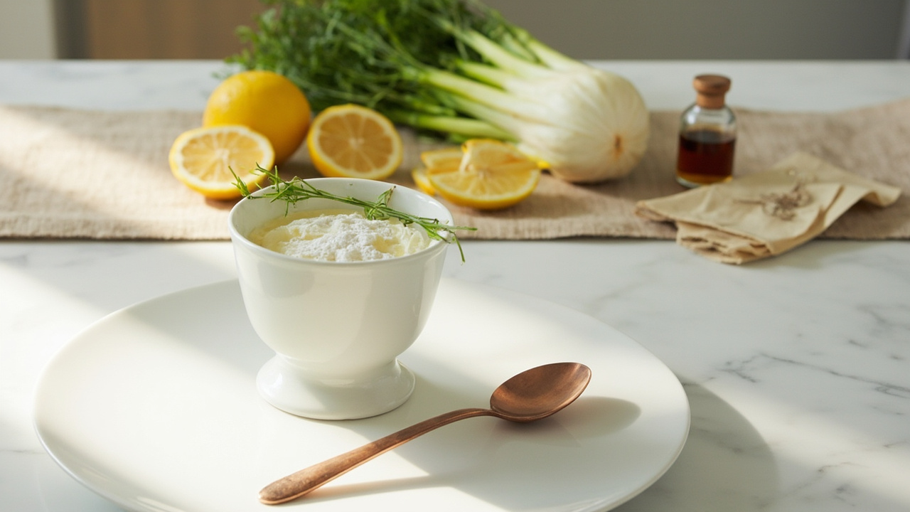 Fennel-Infused Citrus Mousse