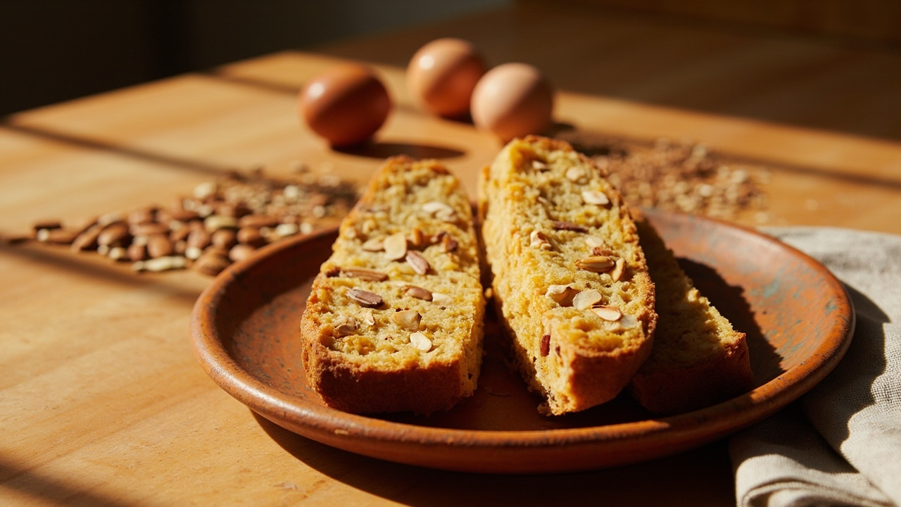 Fennel Seed and Honey Biscotti with Almonds