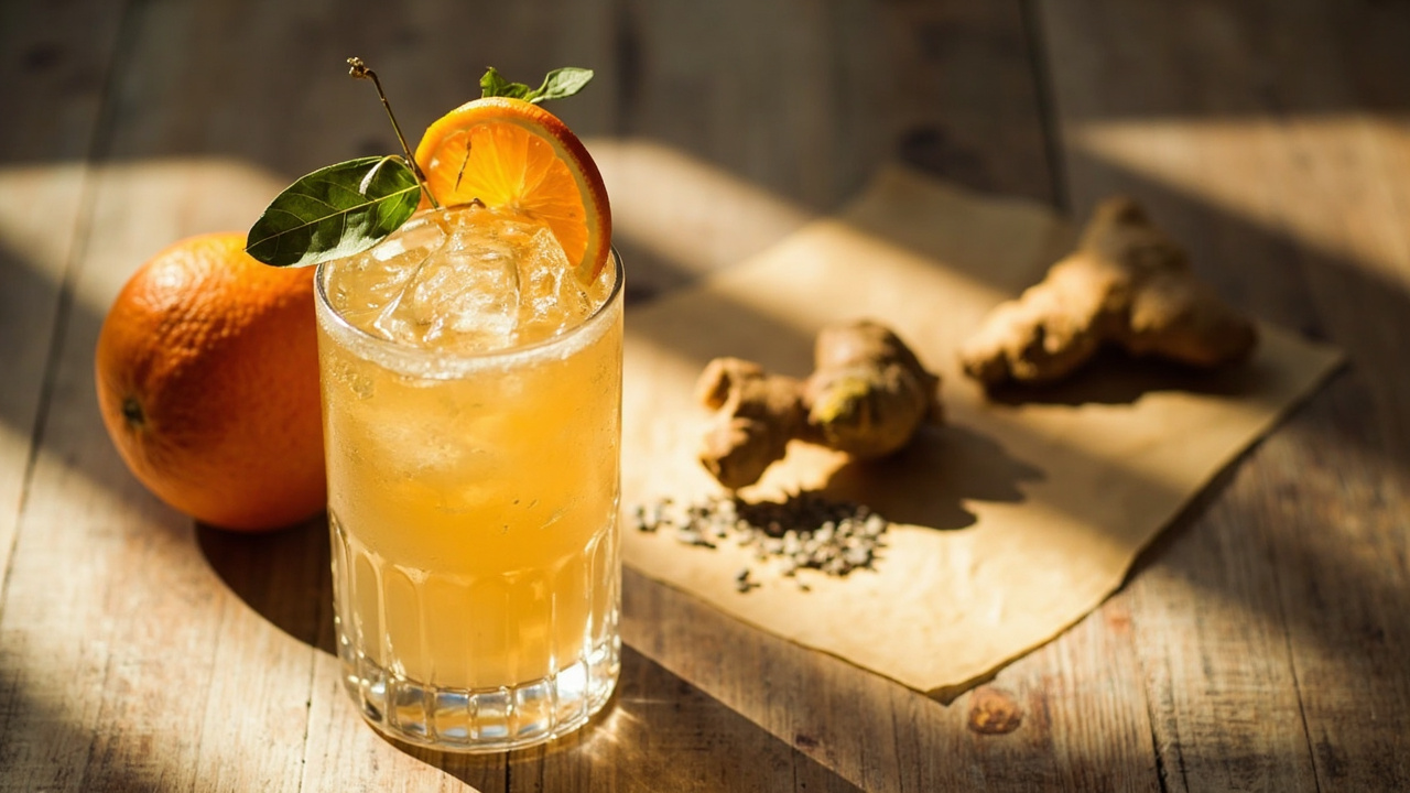 Fennel Seed Sunrise Fizz