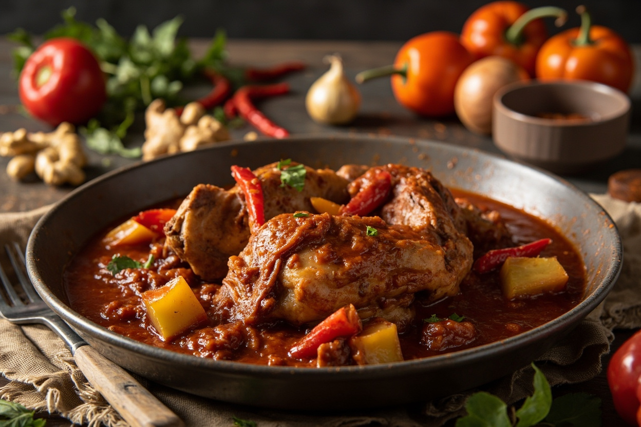 Fiery Nigerian Red Pepper Chicken Stew
