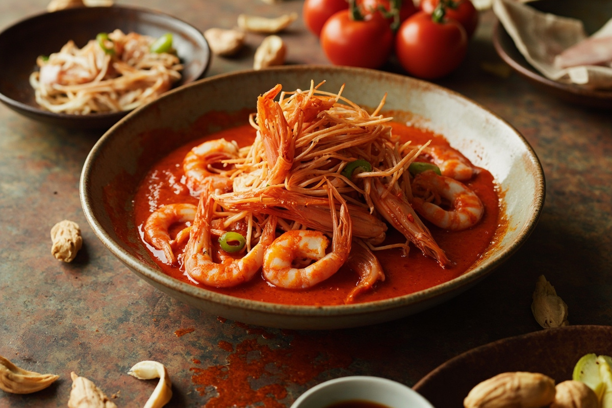Fiery Red-Chili Shrimp and Ginger Stir-Fry