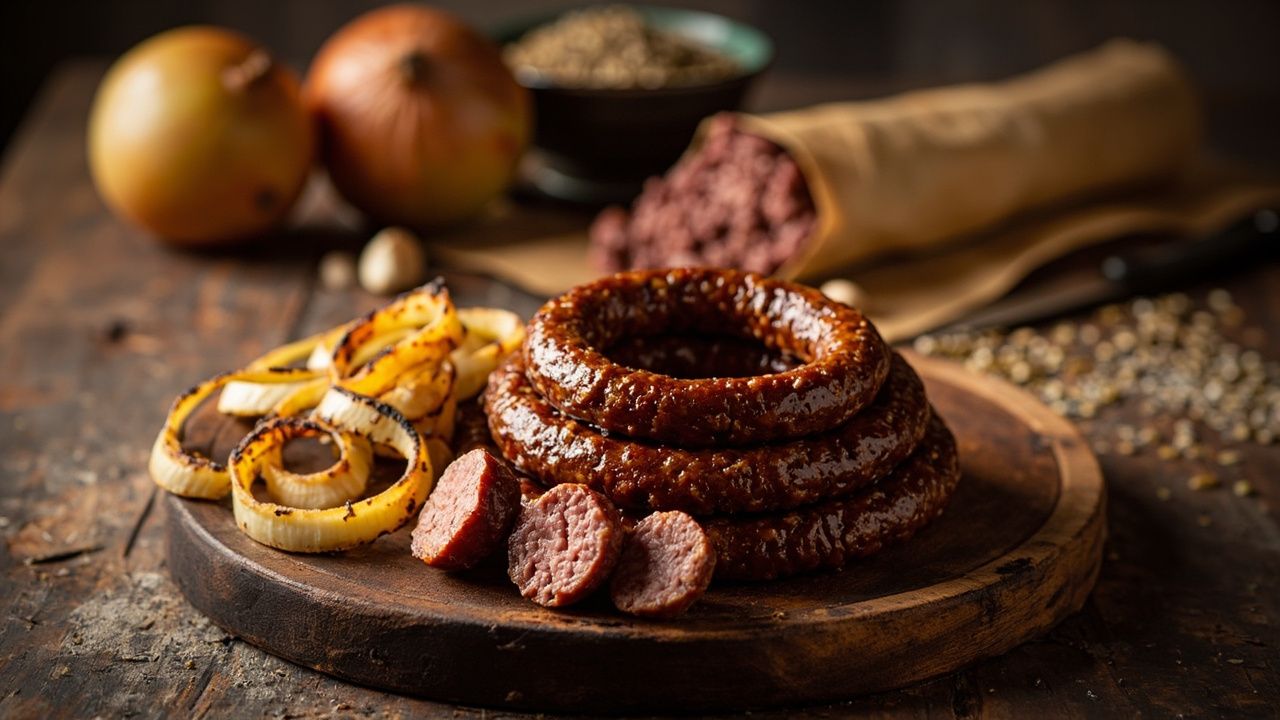 Fire-Kissed Ground Beef Wors with Braai Spice and Charred Onions
