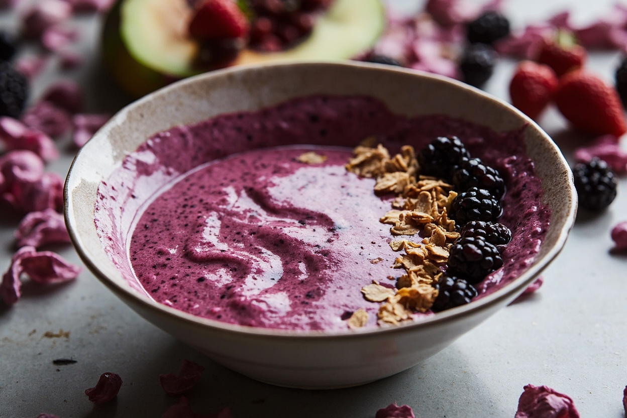 Frozen Berry and Yogurt Smoothie Bowl